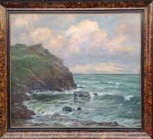 Unknown painter: Seaside, early 20th century