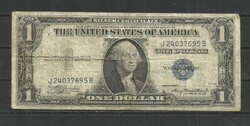 USA $1 dolláros ezüst tanúsítvány bankjegy 1935-A - használt