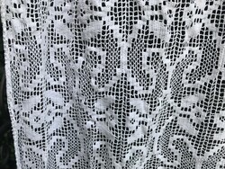 FÜGGÖNY - 190 x 160 cm - KÉZIMUNKA - HORGOLT - CSIPKE - pici lyuk - ÁGYTAKARÓNAK IS