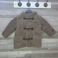 Tu barna bundás kisfiú kordbársony télikabát, 86