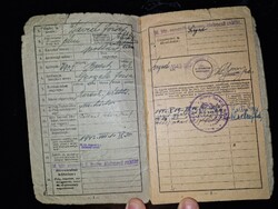 1942, Szegeden kiadott katonai igazolványi lap, Honvéd Élelmezési Raktár