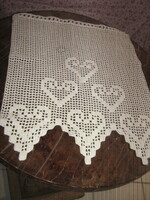 Gyönyörű vintage stílusú horgolt vitrázs csipke függöny