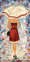 Hepp Natália: Nyári esőben (16x38, szállitás ingyenes)