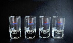 Cinzano 4 db vitrin likőrös üvegpohár