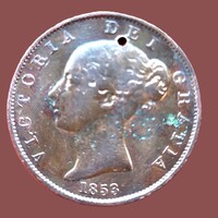 Anglia Viktoria Fejes 1 penny 1853 /lukas/ (VT3)