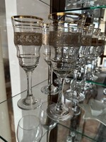 6 db pezsgőspohár , borospohár , pezsgős boros szett