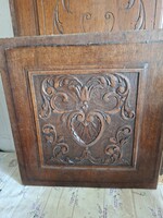 Carved furniture accessory, decorative item. Pair