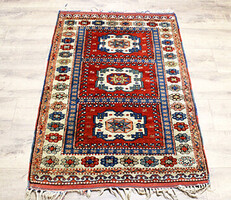 Mesés KARS KAZAK kézi csomózású perzsaszőnyeg, csodálatos színek 130 x 94 cm + rojt