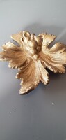 Old grape leaf ashtray
