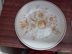 RÉGI JELZETT HOLLÓHÁZI FALRA AKASZTHATÓ KIS TÁNYÉR,  NEM HASZNÁLT