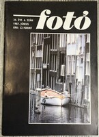 FOTÓ, Fotószaklap, Havi magazin 1987-Június, retro folyóirat Borító fotó: Korniss Péter