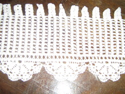 Gyönyörű vintage stílusú horgolt vitrázs csipke függöny