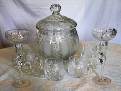 Hat személyes bolés készlet - ajkai kristály