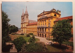Képeslap, Zirc, Kis Bazilika, Reguly Antal tudományos könyvtár