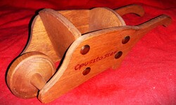 1996 fa kis talicska dísz ÓPUSZTASZER EMLÉKPARK szuvenírboltos tárgy asztal polcdísz a képek szerint