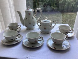 Zsolnay arany tollazott , barok kávés készlet