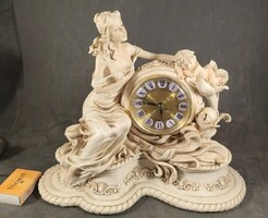 Barokk szobros kandalló óra 403