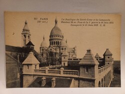 Régi képeslap - Párizs – Sacré-Cœur bazilika  Párizs  (Montmartre, 18. kerület)