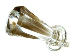 Polished diamond glitter crystal stopper, bottle ornament