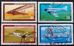 BB592-5p / Németország - Berlin 1979 Ifjúsági jólét – Repülőgépek bélyegsor pecsételt