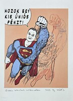 DrMáriás - Orbán Warhol műtermében  42 x 30 cm computer print, merített papír
