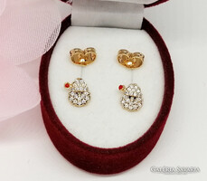 Xuping aranyozott antiallergén fülbevaló, 9 mm (2409)