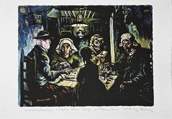 DrMáriás - Krasznahorkai László Van Gogh műtermében 30 x 42 computer print, merített papír