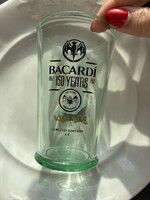 2012- es, 150 éves jubileumi, vastag falú, eredeti Bacardi italos pohár