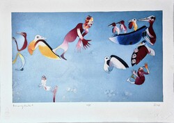 Földi Péter - Asszonyének II. 30 x 42 cm computer print, merített papír