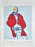 DrMáriás - Ferencz József Egon Schiele műtermében 42 x 30 cm computer print, merített papír