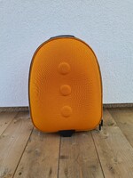 IKEA sosem használt narancssárga gyermek bőrönd kis koffer