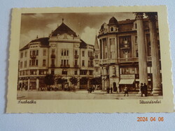 Régi postatiszta Weinstock képeslap: Szabadka, utcarészlet