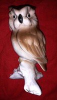Gyönyörű antik VOLKSTEDT német porcelán bagoly madár figura 16 cm a képek szerint