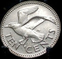 Barbados 10 cent, 1987 D10H3