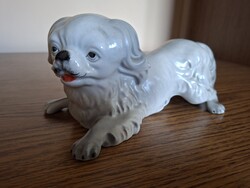 Arpo porcelán kutya. 19,5 cm. Hibátlan. Jelzett