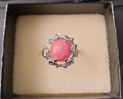 Ezüst gyűrű / rodokrozit