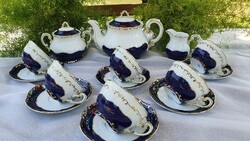 Zsolnay pompadour teáskészlet