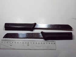 Retro műanyag nyelű kés - 2 db - Rostfrei GDR kelet-német gyártmány