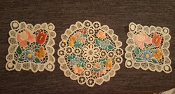 3 részes színes kalocsai riselt