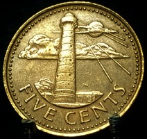 Barbados 5 cent, 1973 Verdejel nélkül D09F6