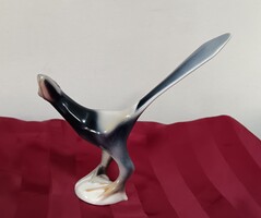 Ritka Hollóházi porcelán Tukán madár, art deco stílusú