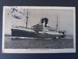 S.S. “Martha Washington” óceánjáró – Cosulich Line – vintage hajó képeslap 1929