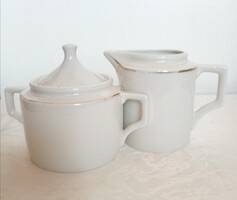 Zsolnay Pourer and Sugar Container