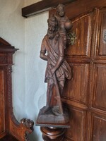 Antik faragott, fa szobor