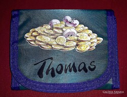 Nagyon szép vadi új gyermek gyöngyvászon pénztárca DIDDL THOMAS mese figurás 10x13cm a képek szerint