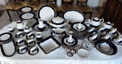 Zsolnay pompadour nagy étkészlet, 78 részes