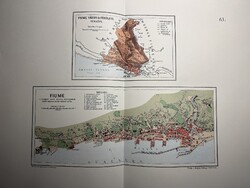 Fiume corpus separatum térképe 63. Kogutowicz 1905 Történelmi Magyarország Reprint