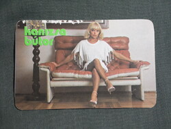 Kártyanaptár,Nagykanizsa,Kanizsa bútorgyár,női modell,1983,  (1)   ,sérült,