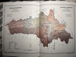 Brassó és Fogaras vármegye térképe 14. Kogutowicz 1905 Történelmi Magyarország Reprint (Erdély)