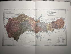 Kolozs vármegye térképe 29. Kogutowicz 1905 Történelmi Magyarország Reprint (Erdély)